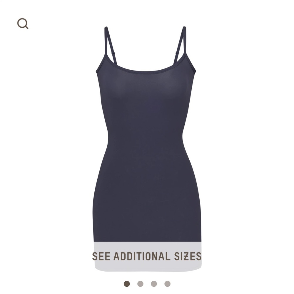 SKIMS Fits Everybody Slip Dress in Marine